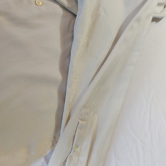 Claiborne Mens Shirt 80's 2 Ply, Off White, 15.5 32/33 - Picture 7 of 10